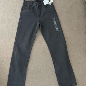 Aeropostale Women's Dark Gray High Rise Baggy Jeans Size 00R